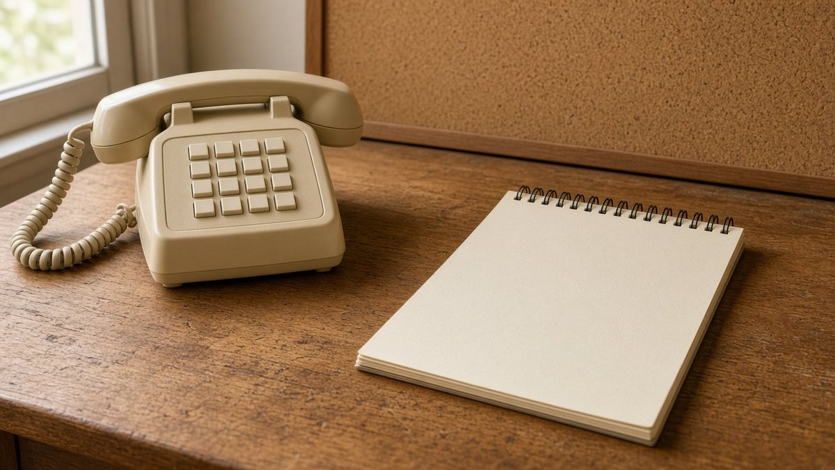 Help for alcohol addiction beige landline and a blank spiral notepad on a honey desk